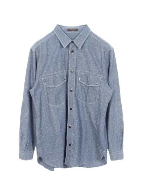 Louis Vuitton Pre-Owned 2010s Monogram long-sleeve shirt Blue 1092467