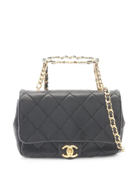 CHANEL Pre-Owned Matelassé leather shoulder bag Black 1095055JE1815U7