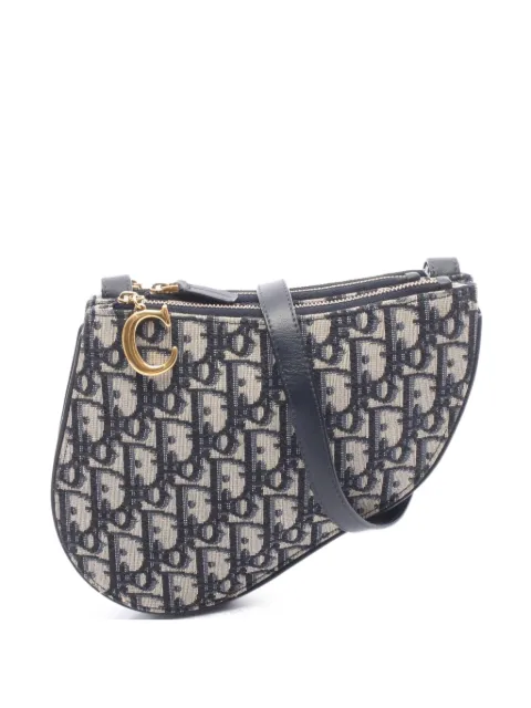 Christian Dior Pre-Owned 2010s Saddle Rodeo Oblique shoulder bag Blue 1097148