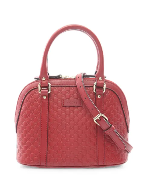 Gucci Pre-Owned 2010s Micro GG Guccissima tote bag Red 1096627