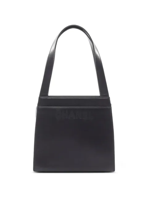 CHANEL Pre-Owned 1997-1999 logo-embossed shoulder bag Black 10963445271066