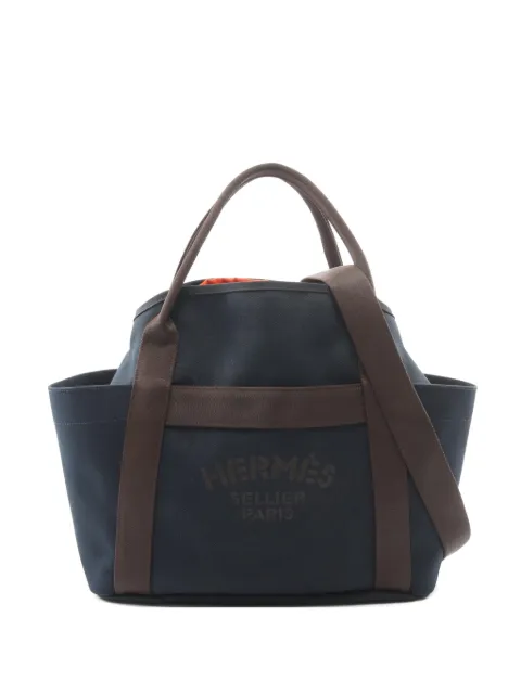 Hermès Pre-Owned 2018 Groom canvas tote bag Blue 1094630C