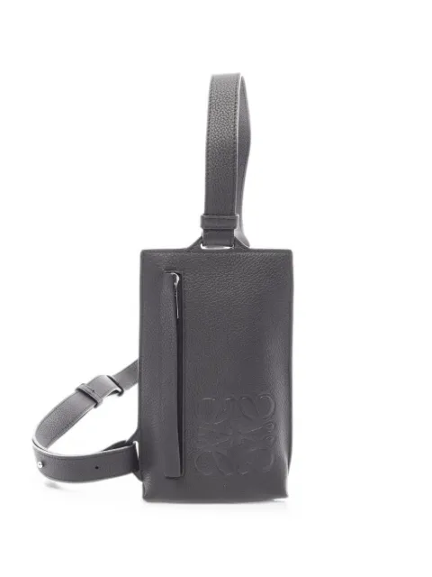 Loewe Pre-Owned 2010s Anagram Vertical T-pocket shoulder bag Black 1095477