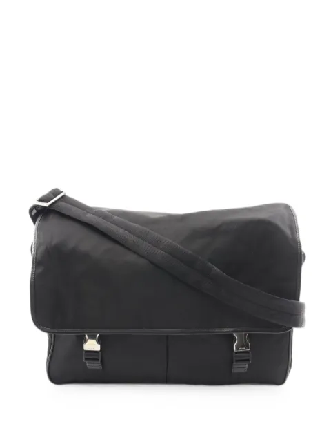 Prada Pre-Owned 2010s buckle shoulder bag Black 1095056