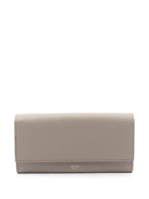 Celine Pre-Owned 2010s flap wallet Neutrals 1096622