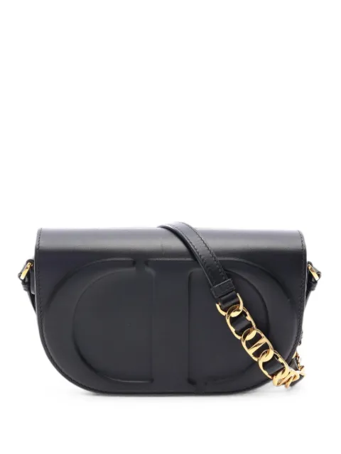 Christian Dior Pre-Owned 2010s CD Signature chain shoulder bag Black 1094400