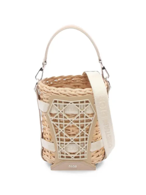 Christian Dior Pre-Owned 2010s Sahara mini bucket bag Neutrals 1096391