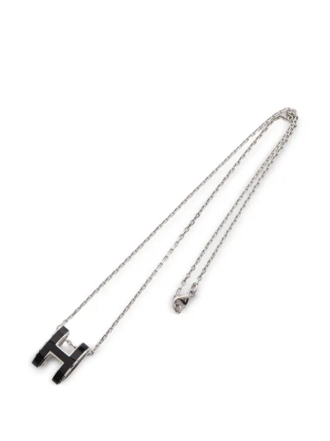 Hermès Pre-Owned 2010s Pop H necklace Silver 1092396