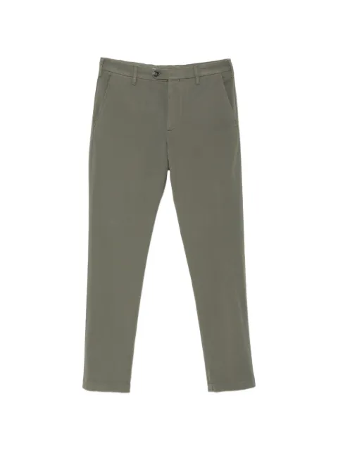 Canali diagonal-weave chino trousers Green PT00417D91697