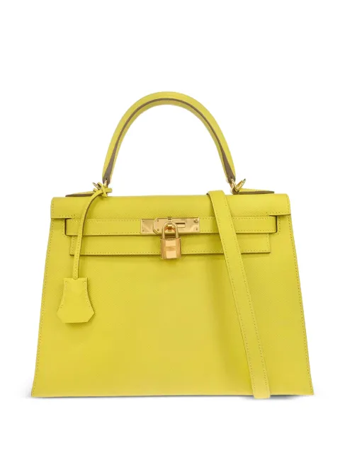 Hermès Pre-Owned 2019 28 Kelly Sellier tote bag Yellow 179349