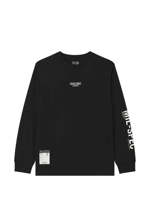 izzue logo-print long-sleeve T-shirt Black IZXLTM01141X