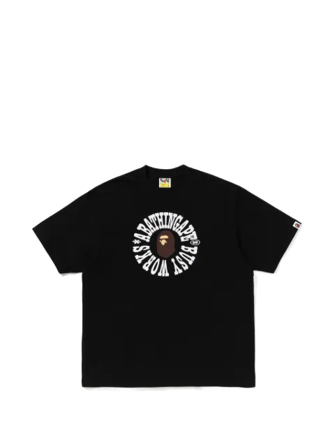 A BATHING APE® Busy Works logo relaxed fit T-hirt Black 001TEM801322M