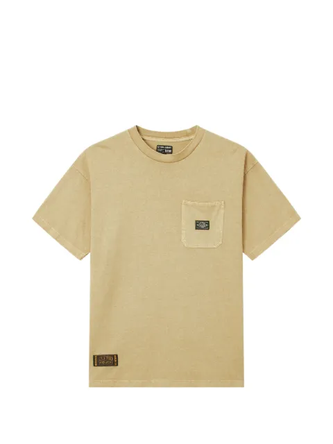 izzue patch-detail pocket T-shirt Neutrals IZXTEM01140X