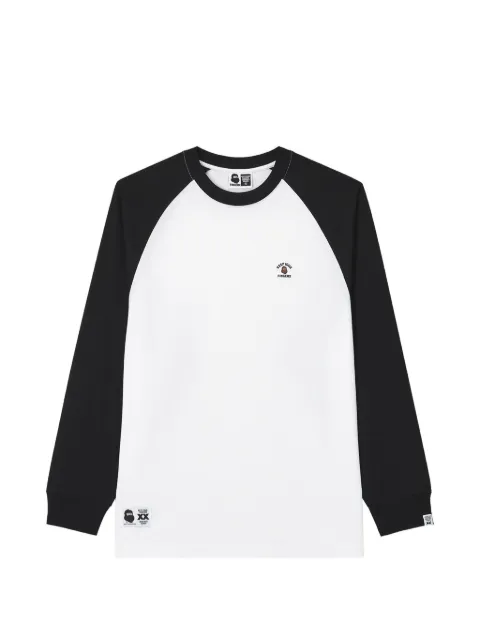 FINGERCROXX logo-patch raglan-sleeve T-shirt White FFXLTM01459X