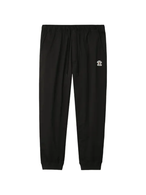 FINGERCROXX logo-patch drawstring-waist track pants Black FFXPTM01446X