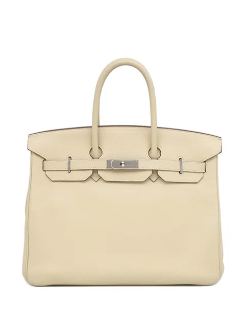Hermès Pre-Owned 2009 Clemence Birkin Retourne 35 handbag Brown 74XFCEFE44C5WTQC