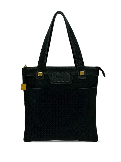 Loewe Pre-Owned 2010-2026 Anagram Canvas tote bag Black QSYCUCLDIU1ASBAD