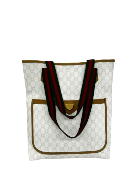Gucci Pre-Owned 20th Century GG Supreme Web tote bag White HPYZIB33XWX061ZA