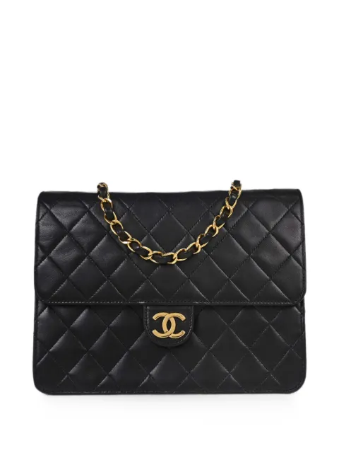 CHANEL Pre-Owned 1997-1999 quilted CC turn-lock shoulder bag Black 197320