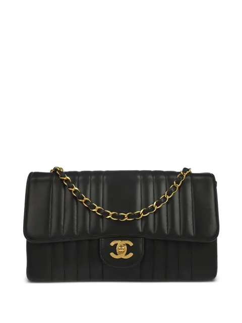 CHANEL Pre-Owned 1991-1994 Mademoiselle Single Flap shoulder bag Black 197325