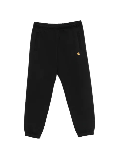 Carhartt WIP Chase logo-embroidered elasticated track pants Black I037458