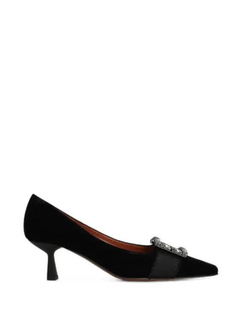 Roberto Festa Amarit crystal-buckle pumps Black AMARIT