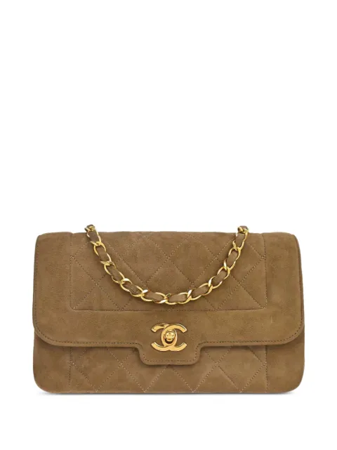 CHANEL Pre-Owned 1990 suede shoulder bag Brown 197916