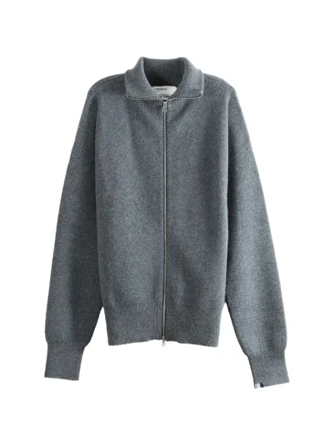extreme cashmere N°319 cashmere zip-up cardigan Grey 319