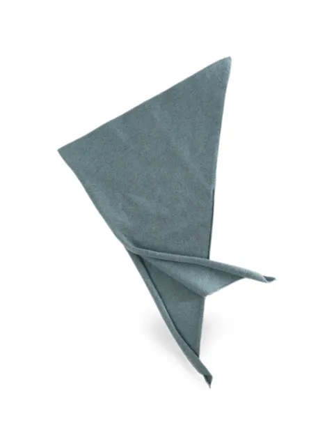 extreme cashmere nº35 triangle-shaped bandana scarf Blue 035