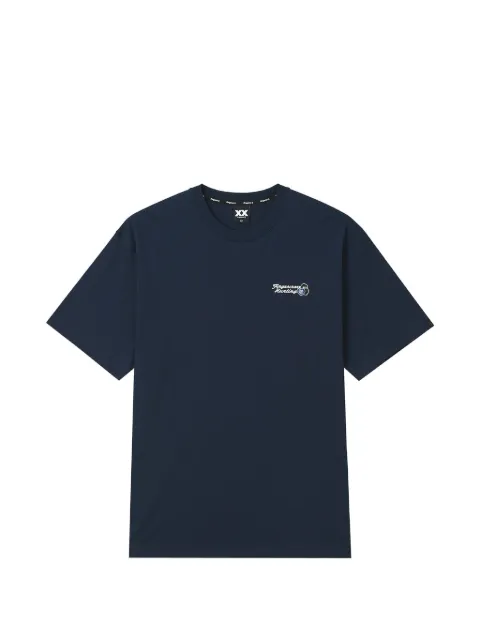 FINGERCROXX logo-print cotton T-shirt Blue FFXTEM01545X