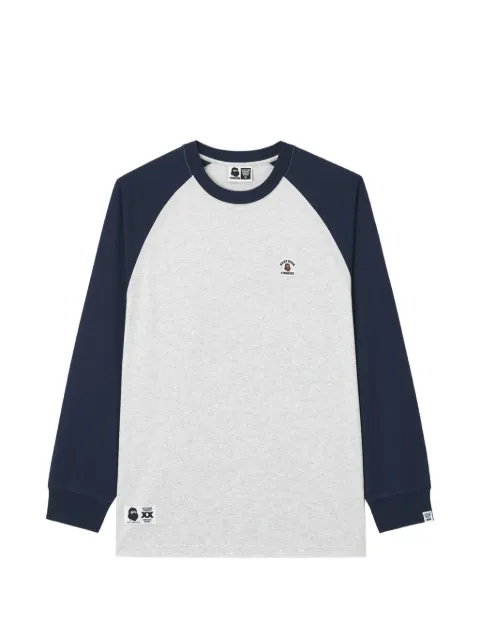 FINGERCROXX logo-patch raglan-sleeve T-shirt Grey FFXLTM01459X