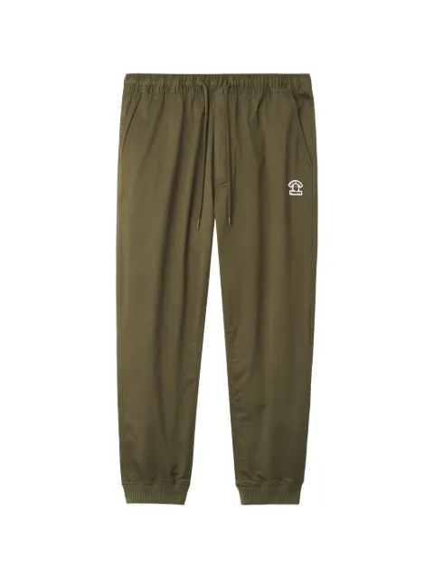 FINGERCROXX logo-patch drawstring-waist track pants Green FFXPTM01446X