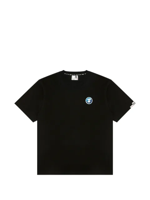 AAPE BY *A BATHING APE® Moonface logo-print T-shirt Black AAPTEM1869XXQ