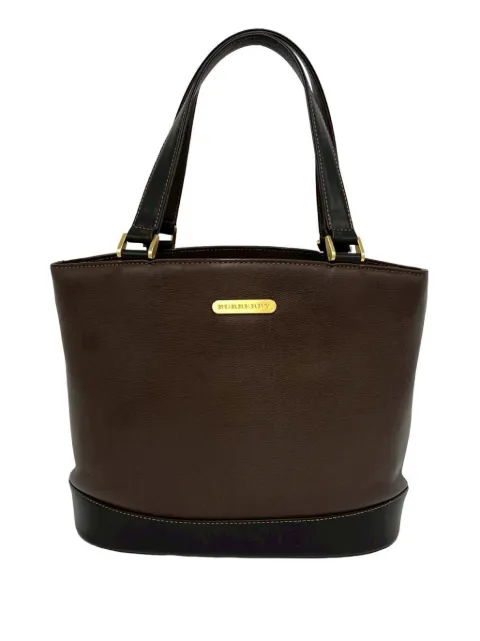Burberry Pre-Owned 2000-2017 Leather bucket bag Brown W4APYAOTF3TMFSNC