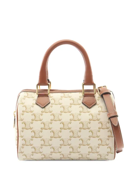 Celine Pre-Owned 2000-2026 Small Triomphe Coated Canvas boston bag Neutrals HBS10IYLDIIV9J7X