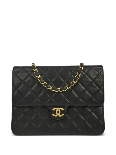 CHANEL Pre-Owned 1997 small Pushlock Half Flap shoulder bag Black 167739