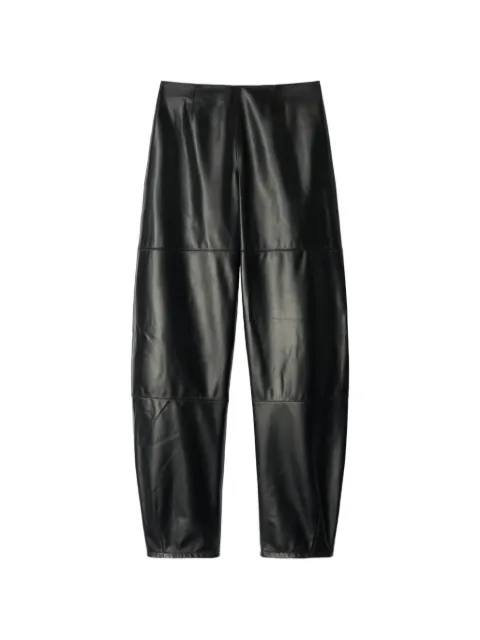 RETORI barrel-fit leather trousers Black 04WFAPA018KA00