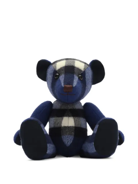 Burberry Check cashmere Thomas Bear collectible Blue 8132331