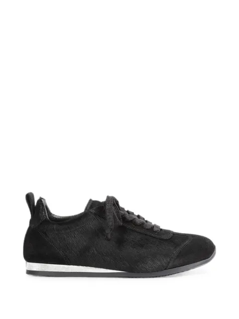 Uma Wang calf hair suede sneakers Black US9088