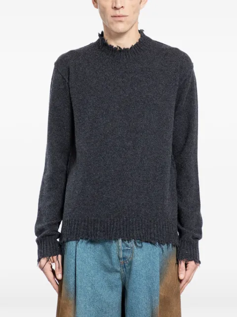 Uma Wang distressed cashmere sweater Grey UK7555