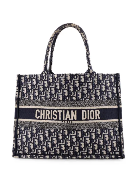 Christian Dior Pre-Owned Book Oblique Canvas Medium tote bag Blue JGR3IM2UUP32DY95