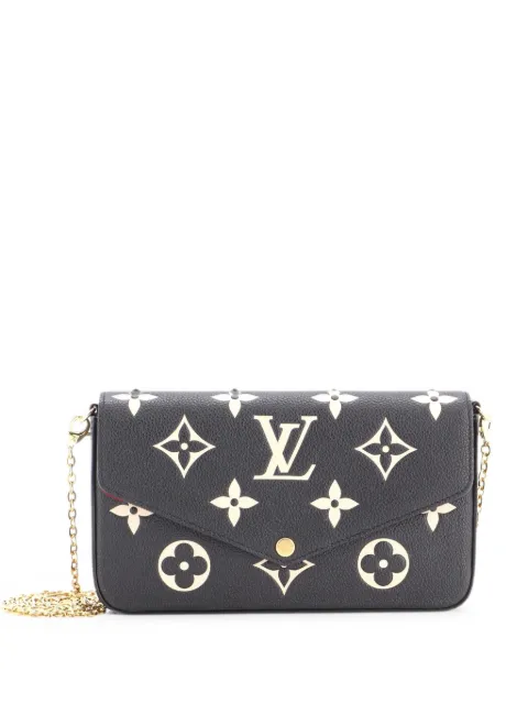 Louis Vuitton Pre-Owned Felicie Pochette Bicolor Monogram Empreinte Giant crossbody bag Black HVMZUVYU4MGP8ZWQ
