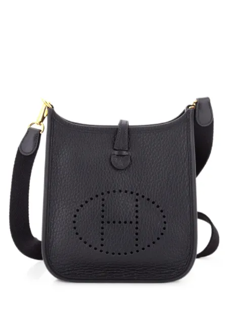 Hermès Pre-Owned Evelyne Bag Gen III Clemence TPM crossbody bag Black HERJC8ETNPHRUK7M