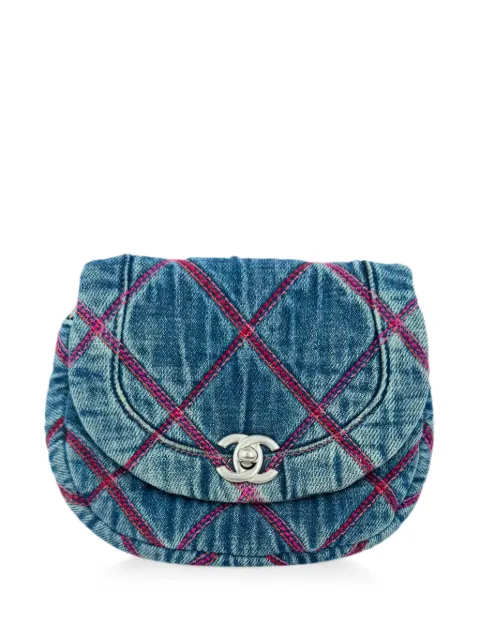 CHANEL Pre-Owned Coco Beach quilted crossbody bag Blue RFCPUGBBA768984W
