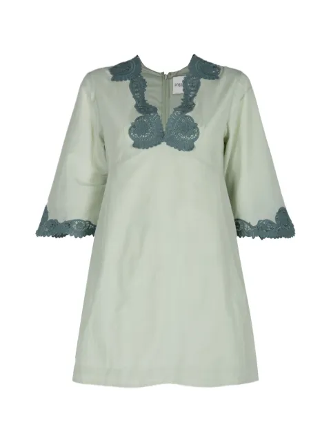 Posse Darya lace-trim mini dress Green PS1998GRN