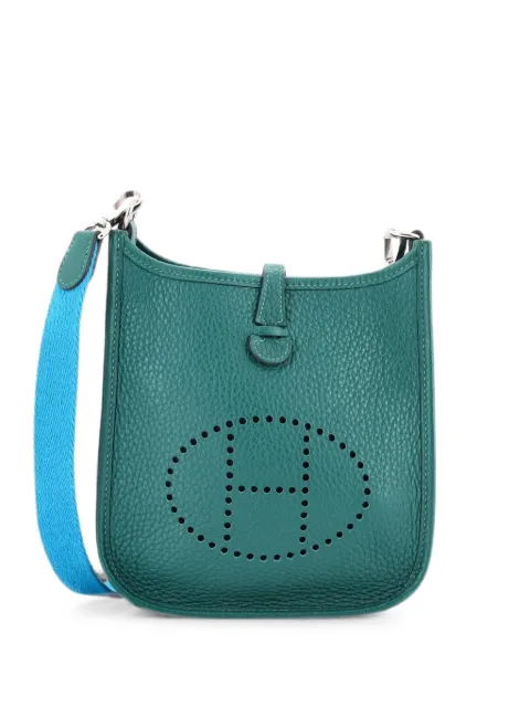 Hermès Pre-Owned Evelyne Bag Gen III Clemence TPM crossbody bag Green F1JWGN3L3T0U75MT