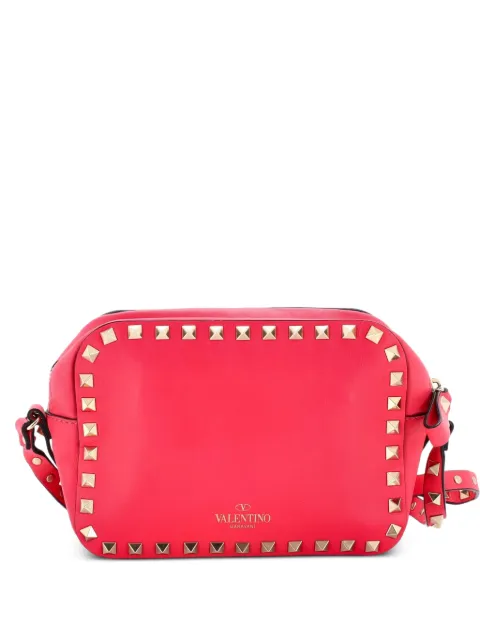 Valentino Garavani Pre-Owned Rockstud Camera Leather crossbody bag Pink ETWP1CESM449OQR5