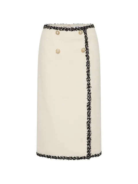 Rebecca Vallance Jacquie faux-pearl button skirt Neutrals 26033409