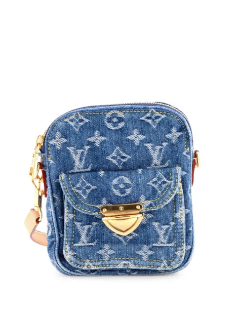Louis Vuitton Pre-Owned Fairfax Pochette LV Remix Monogram Denim crossbody bag Blue B6X8DONRHC1EI9ZT