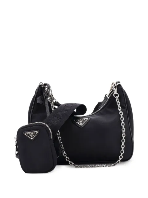 Prada Pre-Owned Re-Edition 2005 Shoulder Bag Tessuto Small crossbody bag Black PD523JN1ISYSFVQ1
